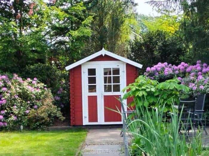 abri de jardin falu rouge